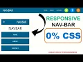 How to create a Responsive Navbar Using HTML Step-by-Step Tutorial