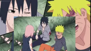 Naruto Shippuden Episode 479 5sec AFTER A LONG TIME NARUTo SASUKE SAKURA SMILE 