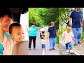 Download Lagu Kaikai takes a walk with his grandparents, it's so warm
