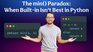 Algorithm Optimization Constant Factor Improvement for Built-in min max in Python