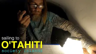 Sailing to Tahiti from the Tuamotus Archipelago in French Polynesia