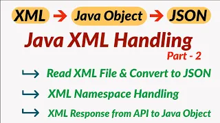 XML to JSON Conversion in Java XML to JSON Java XML Namespace Handling JAXB Tutorial Hindi