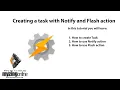 Tasker Tutorial Lesson 1 - Creating a task with Notify and Flash action