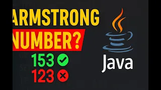 Armstrong Number in Java Simple Logic for Students Interviews