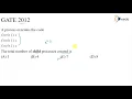 Fork Command In Operating Systems GATE Questions Part-I
