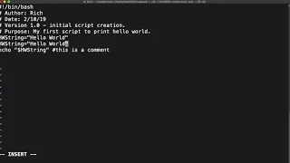 Shell scripting 101 Using variables