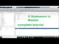 how to use if statement in matlab if statement in matlab