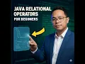 Relational Operators in Java Easy Beginner Explanation