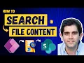 Search File Content in Power Apps from SharePoint Document Libraries