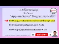 1 Start Appium Server Programmatically - By Using Java Runtime Class to invoke through cmd