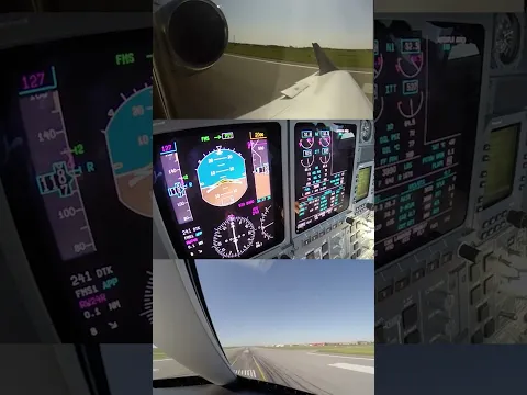 Learjet 45 Landing Into Saint Hubert, Montreal [AIRCLIPS]