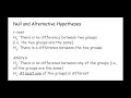 Comparing multiple groups