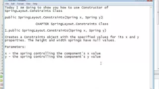 Java Programming Tutorial - SpringLayout Constraints-2