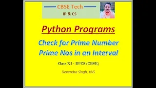 Prime number check Generation between a range Python Program
