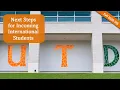 Next Steps for Incoming International Students