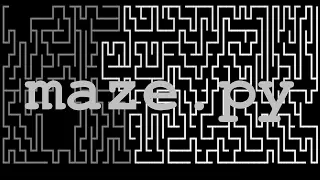 maze py simple curses pipes written in Python