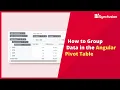 How to Group Data in the Angular Pivot Table