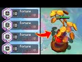 I got 10 FORTUNE