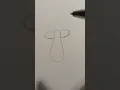 How to draw mushroom easy tutorial