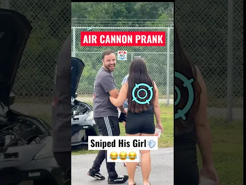 AIR CANNON PRANK 😂 Sniping Girlfriends