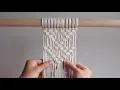 DIY Macrame Tutorial MACRAME SHAPES SERIES - Triangle Pattern Using Square Knots