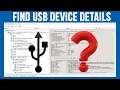 3 Methods to Find USB Details and Port Information for your USB Devices