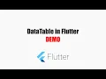 Flutter DataTable Demo - coderzheaven com