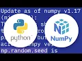 cross platform numpy random seed