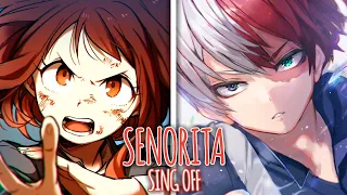 Download 『 Nightcore 』↬ Señorita (SING OFF/Switching Vocals) || Lyrics MP3