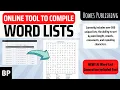 The Word List Generator Overview