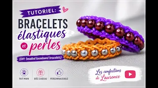 💜 Bracelet élastique avec perles | Tutoriel facile pour débutants (DIY Loom Bands)