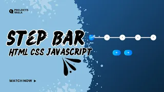 Build a Step Progress Bar Using HTML CSS JavaScript Beginner Friendly