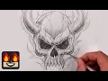 How To Draw a Demon Skull