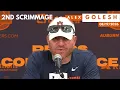 Alex Golesh gives an update after the 2nd Fall scrimmage for Auburn Football