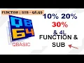 10 20 30 of a Number Perimeter of square - Q8 Q9 FUNCTION SUB