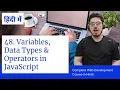 Variables Data Types and Operators in JavaScript Web Development Tutorials