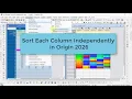 Sort Multiple Columns Independently