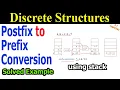 Postfix to Prefix Conversion Using Stack