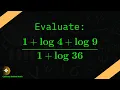 Mastering Logarithms Simplifying Complex Logarithmic Fractions Step-by-Step