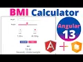 BMI Calculator in Angular 13 Using Angular Material