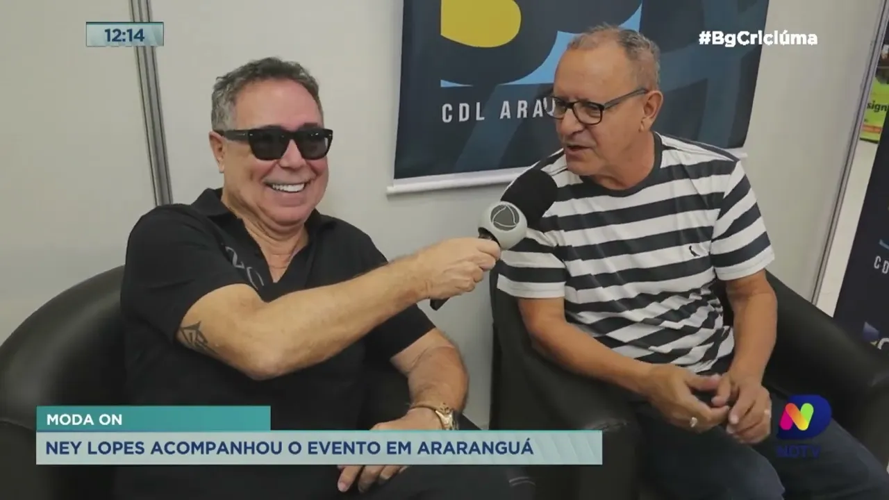 Ney Lopes: colunista circula pelo Araranguá Moda On