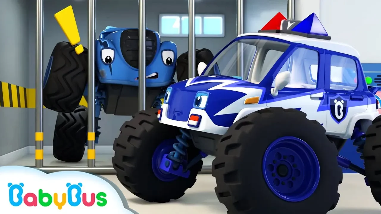 Monster Police Car Song | Police Cartoon | Nursery Rhymes | Kids Songs | Color Song | BabyBus Monster Police Car Song | Police Cartoon | Nursery Rhymes | Kids Songs | Color Song | BabyBus