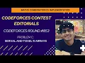 Codeforces Round Div 2 Problem C Serval and Toxel s Arrays Editorial Hinglish
