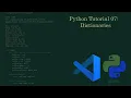 Python Tutorial for Beginners - Dictionaries Pt 1