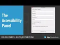 Accessibility Panel in5 Features