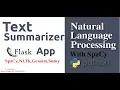 Building a Text Summarizer Flask App with SpaCy NLTK Gensim Sumy