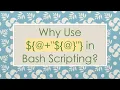 Why Use in Bash Scripting