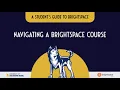 Navigating a Brightspace Course