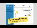 current root password in mysql installation fixing problem current root password