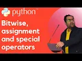 Bitwise assignment and special operators in Python is is not in not in
